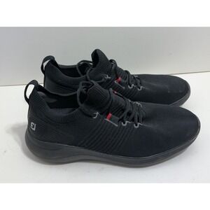 Footjoy Flex XP Men's Size 12 M Black Mesh Spikeless Golf Shoes 56271